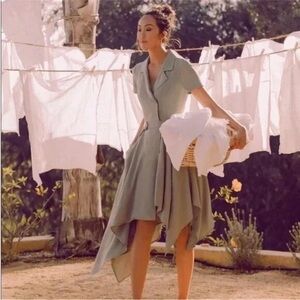 CHRISELLA x J.O.A. ASYMMETRICAL TRENCH / DRESS   NWT